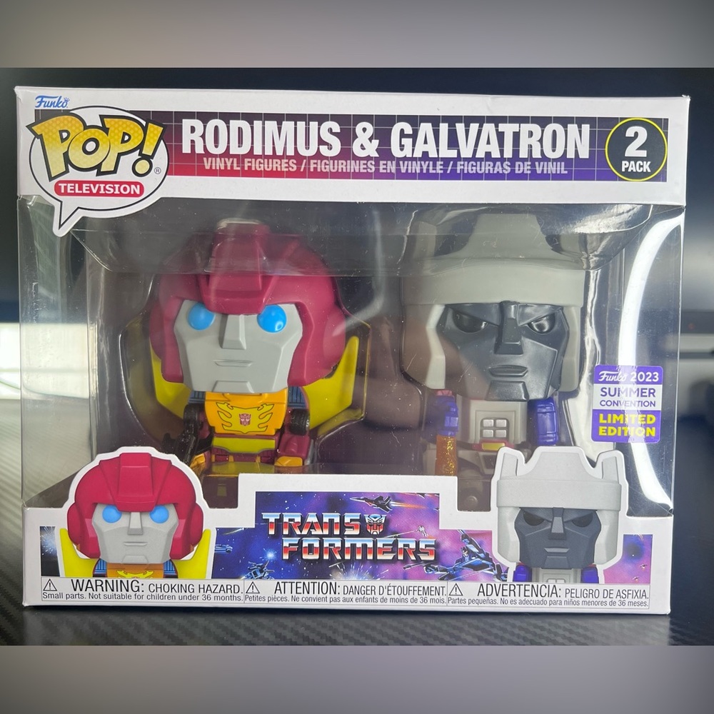 SDCC 2023 EXCLUSIVE FUNKO POP! TRANSFORMERS RODIMUS AND GALVATRON 2-Pack🔥🔥